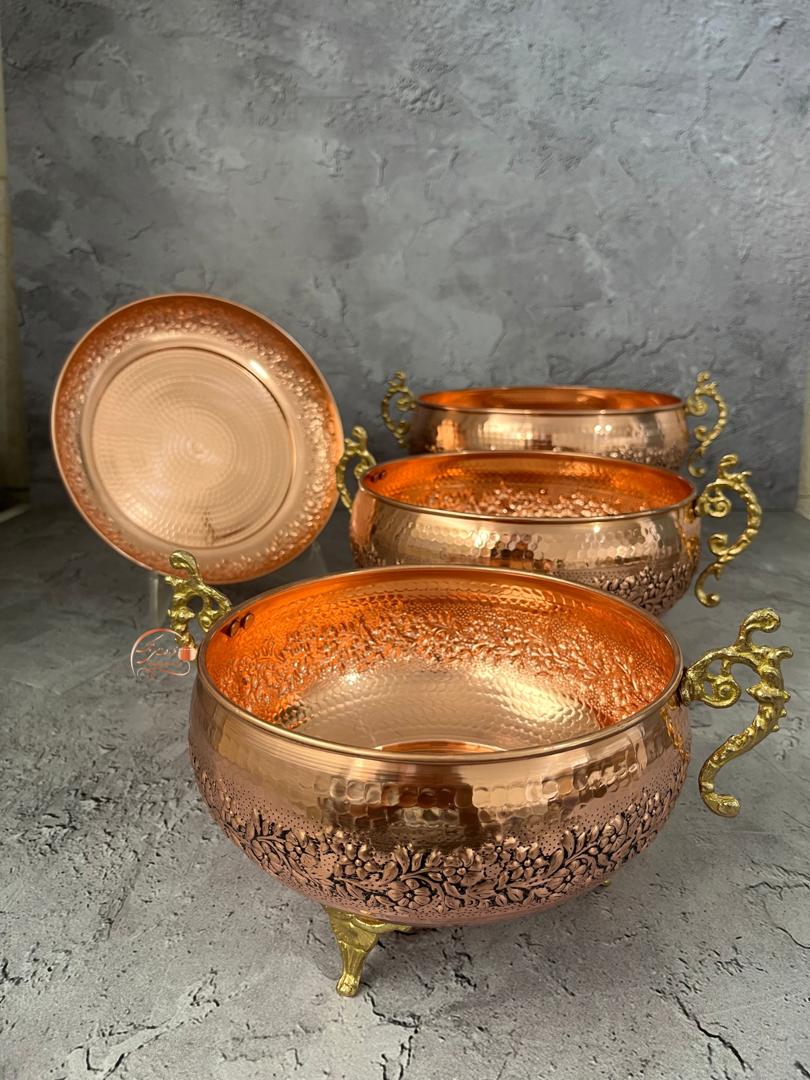 تصویر 5 از ظروف مسی اطلسی گلبرگ نانو و کروم
